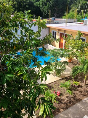 Outdoor pool, sun loungers - Casa Terracota Bacalar (Bacalar)