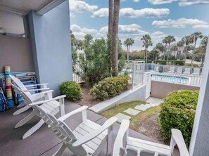 Property grounds - First floor condo overlooking the heated pool. Steps from the private beach! (santa rosa beach)