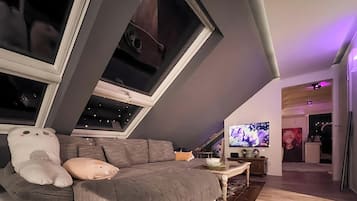 1 chambre, bureau, système d’insonorisation, fer et planche à repasser