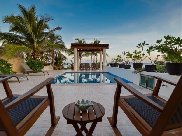 Outdoor pool - Casa Macabi - Yucatan Home Rentals (Chicxulub Puerto)