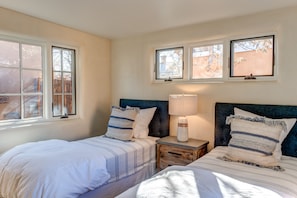 2 bedrooms, iron/ironing board, travel crib, free WiFi