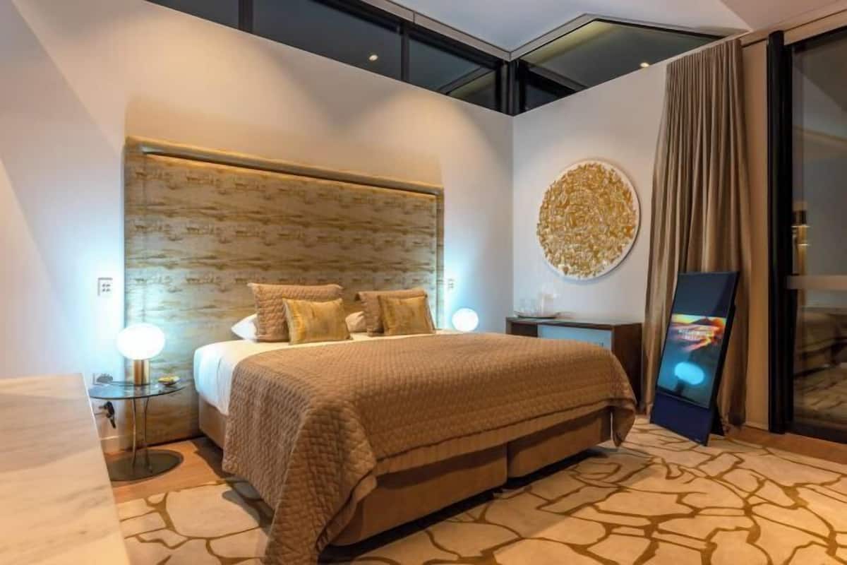 1 quarto, roupas de cama premium