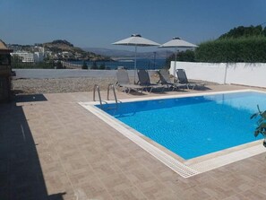 Outdoor pool - Villa From 150m of Vlixa Beach (Rhodes)