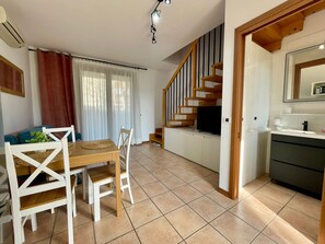 Villa, 2 Bedrooms, Balcony | Living room - Modern Seaside Flat by the Pool (Caorle)