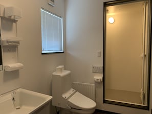House | Bathroom | Shower, free toiletries, hair dryer, slippers