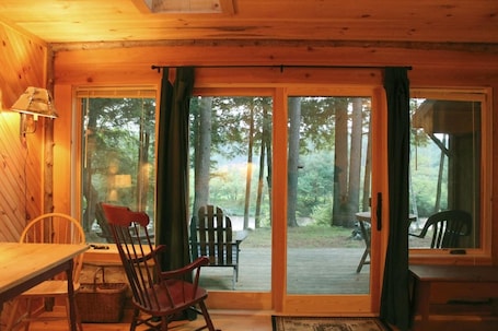 Interior. Adirondack Riverfront Retreat