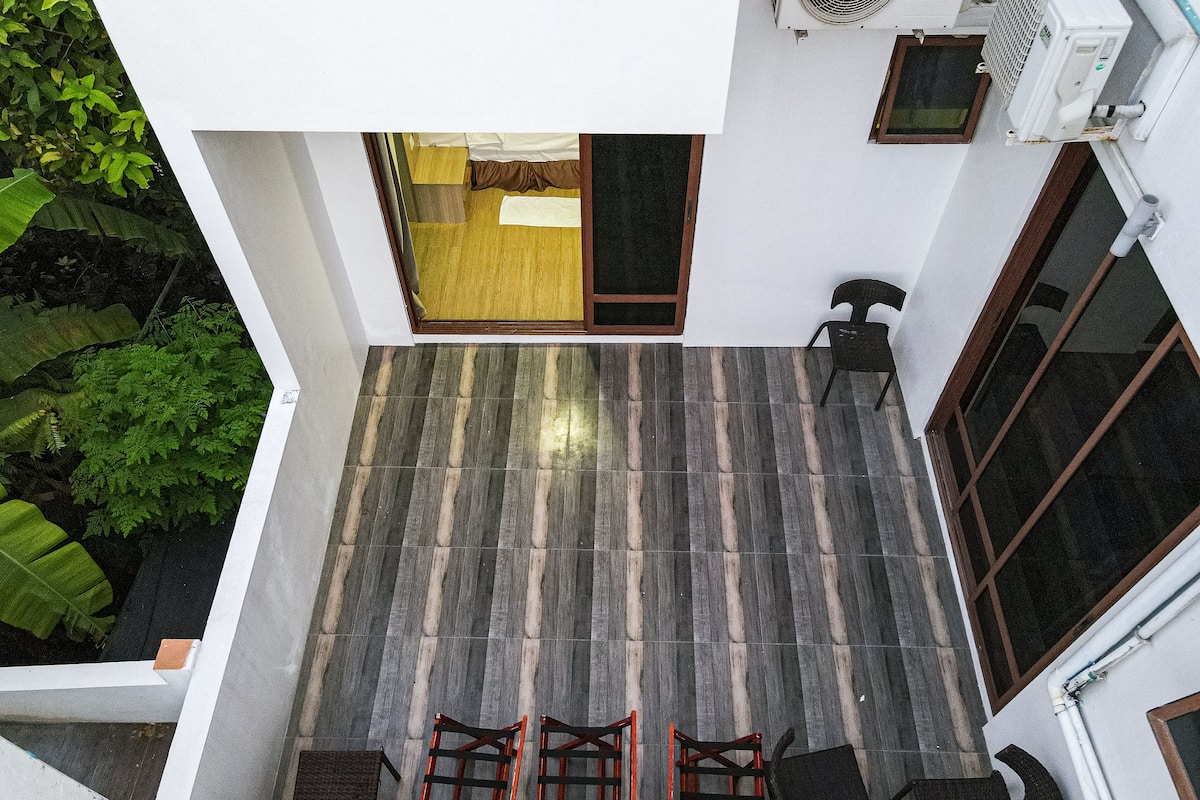 Deluxe-Doppelzimmer, 1 Queen-Bett | Blick vom Balkon