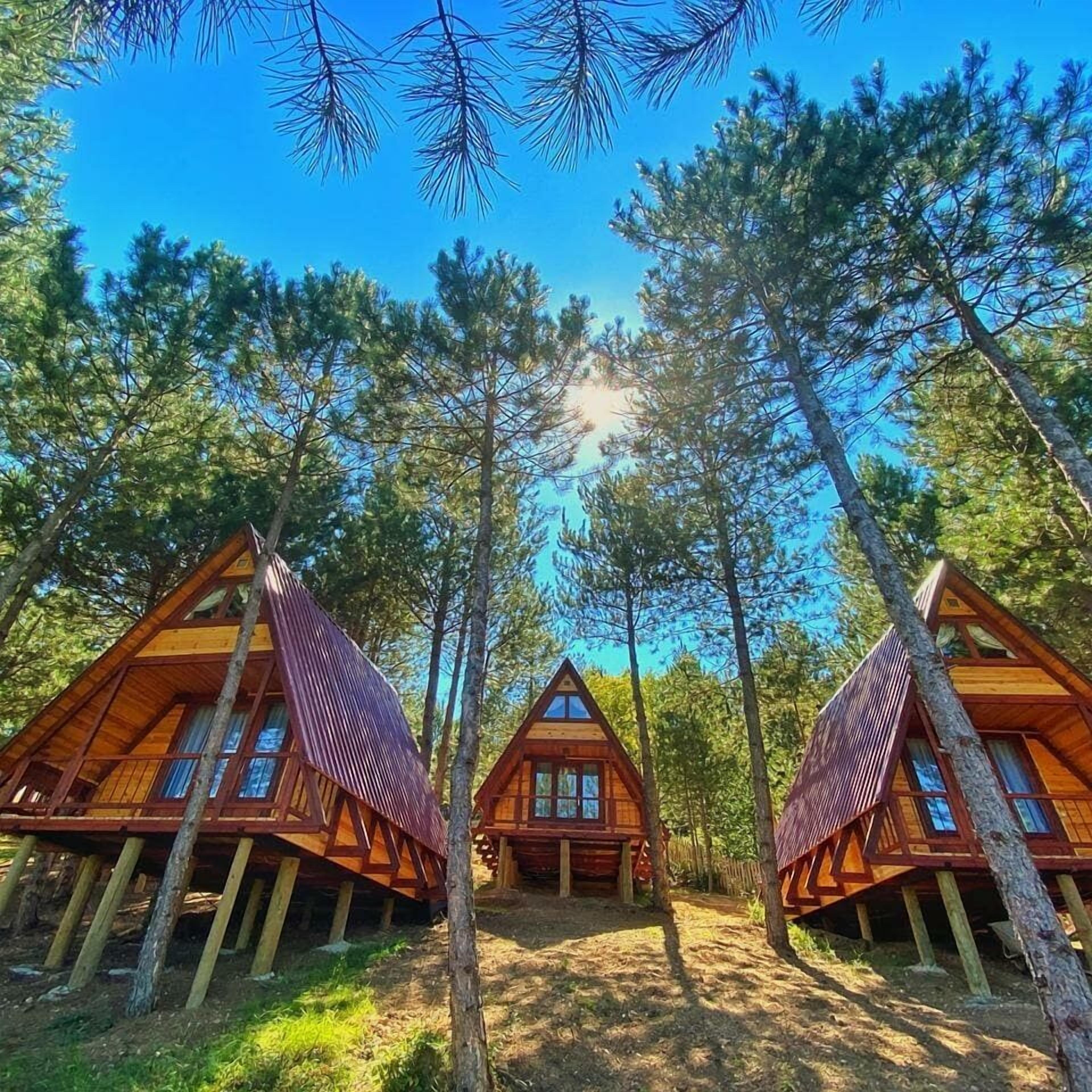 컴포트 트리 하우스, 발코니, 산 전망 | 고급 침구, 오리/거위털 이불, 메모리폼 침대, 무료 미니바