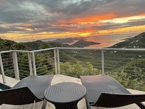 Property grounds - MandeVilla Cottage at Ixora spectacular views AC in bedroom mid island location. (St.John)