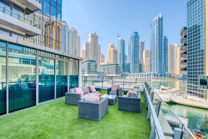 Luxury Apartment, 3 Bedrooms, Non Smoking | Balcony view - Maison Privee - Silverene Penthouse (Dubai)