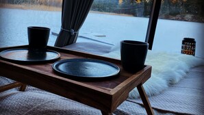 Panoramic Cabin | View from room - Yggdrasil Igloo Water Huts (Årjäng)
