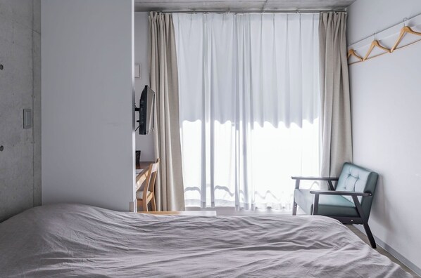 1 chambre, bureau, Wi-Fi gratuit, draps fournis