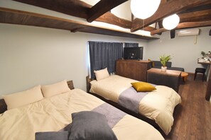 4 間睡房、書桌、免費 Wi-Fi、床單