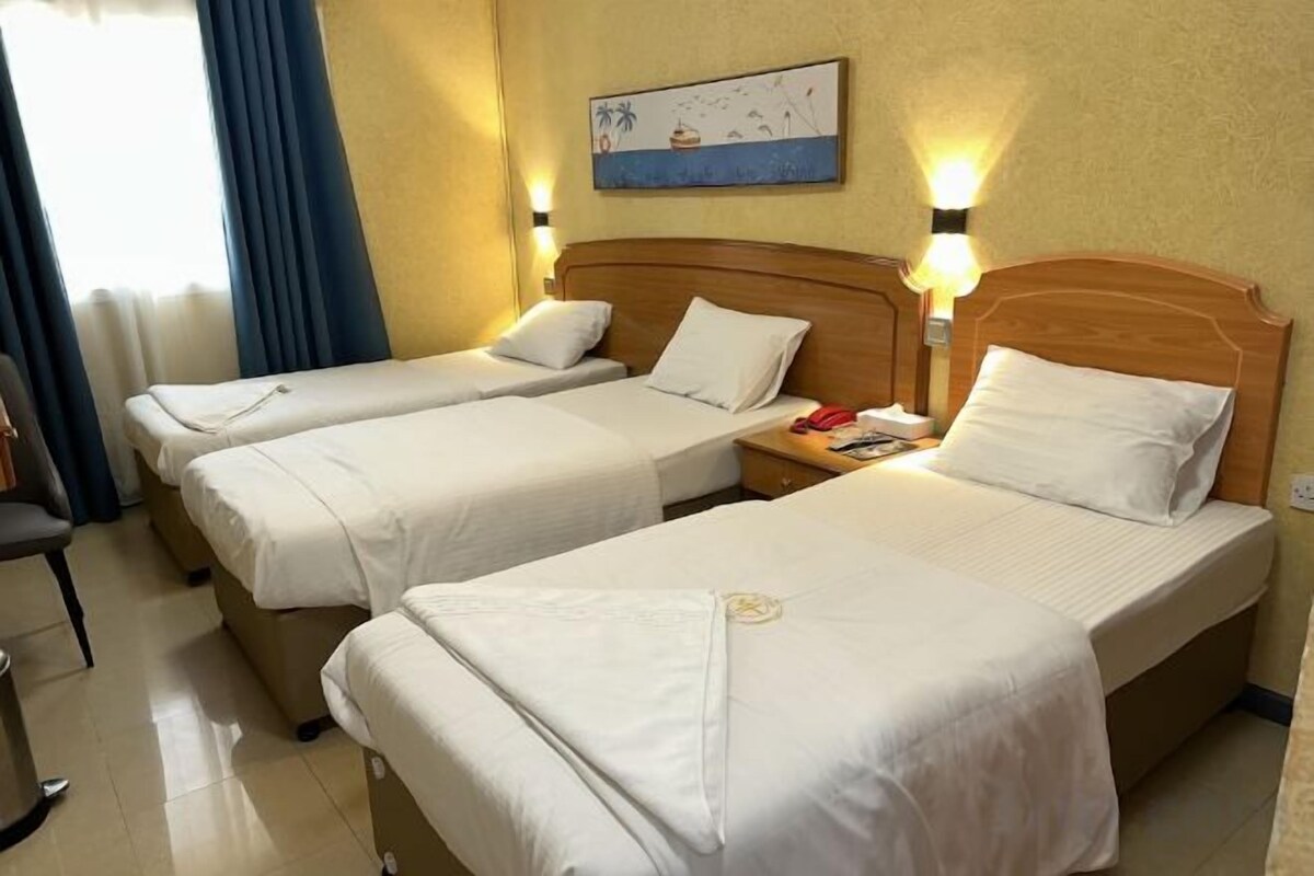 Minibar, iron/ironing board (on request), WiFi (free), bed sheets