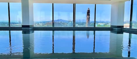 Indoor pool, a heated pool