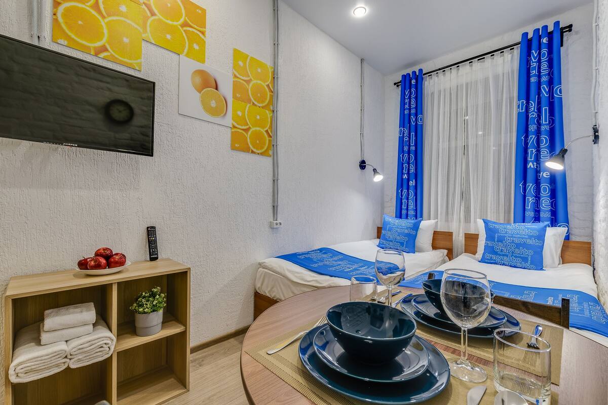 Quarto duplo superior | 1 quarto, ferros/tábuas de passar roupa, Wi-Fi de cortesia