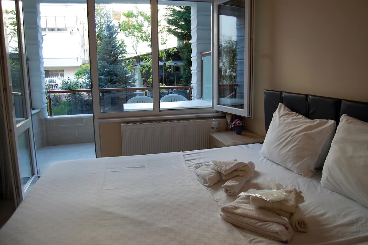 Premium bedding, individually furnished, desk, laptop workspace