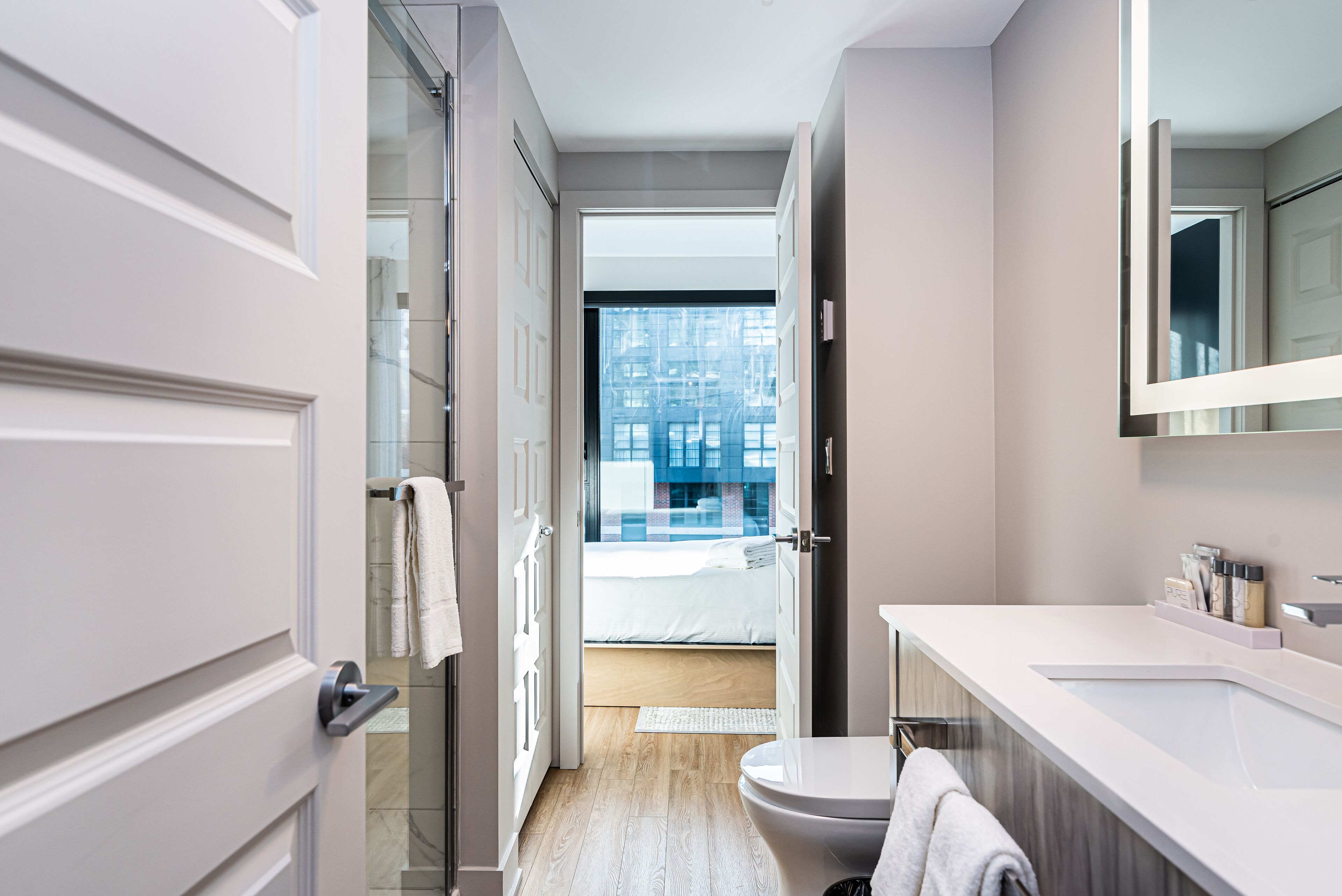 Free toiletries, hair dryer, towels, soap