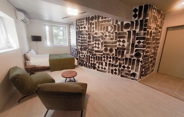 1 habitación, escritorio, wifi gratis y ropa de cama 