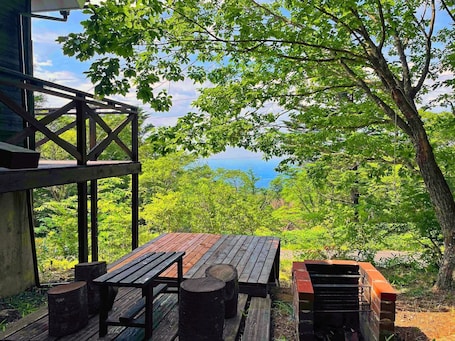 Outdoor dining. HARUNA SKY Overlooking Nasu 1000m above sea level / Nasu-gun Tochigi