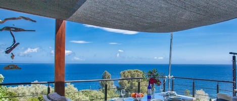 LĂ€genhet Comfort - uteplats - havsutsikt | Terrass/Patio