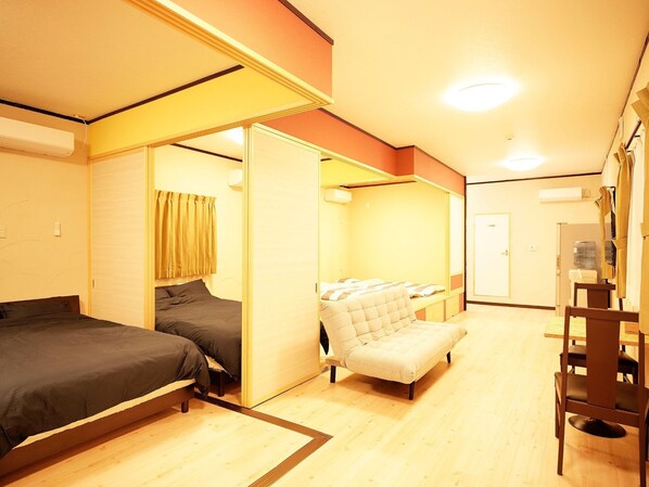 3 dormitorios, escritorio, wifi gratis y ropa de cama