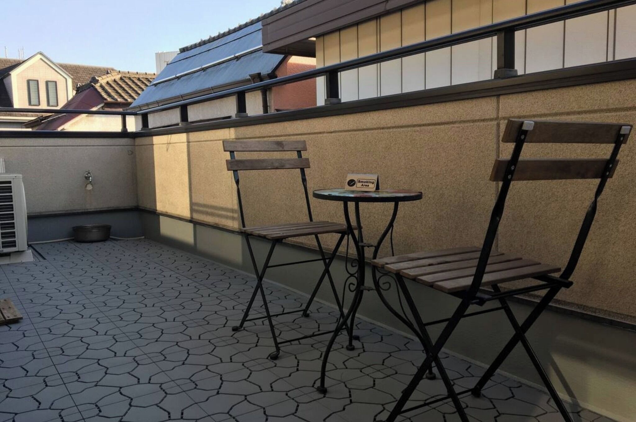 屋外ダイニングエリア