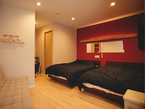 Furushima 102 2 double beds with kitchen washing / Naha Okinawa