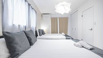 2 bedrooms, desk, free WiFi, bed sheets