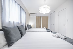 2 bedrooms, desk, free WiFi, bed sheets