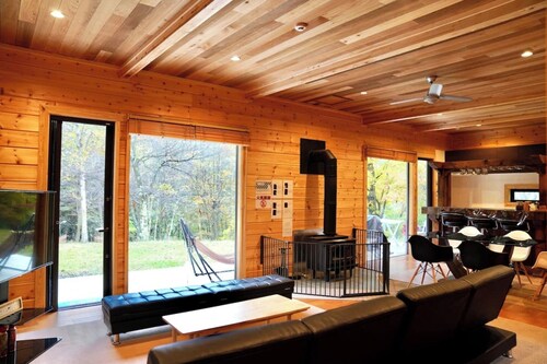 3 minutes from Karuizawa IC Newly built Finland LogPolar House Minami Karuizawa / Kanra-gun Gunma