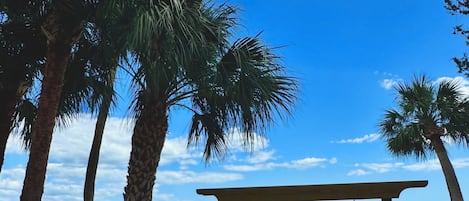 Am Strand, Liegestühle, Strandtücher