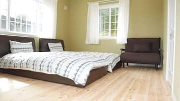 3 slaapkamers, een bureau, gratis wifi, beddengoed