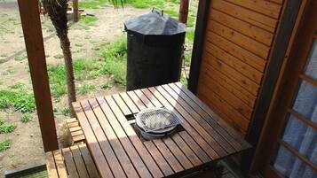 屋外ダイニングエリア