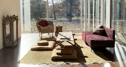 Modern Glass House designed by renowned architect Thomas Phifer