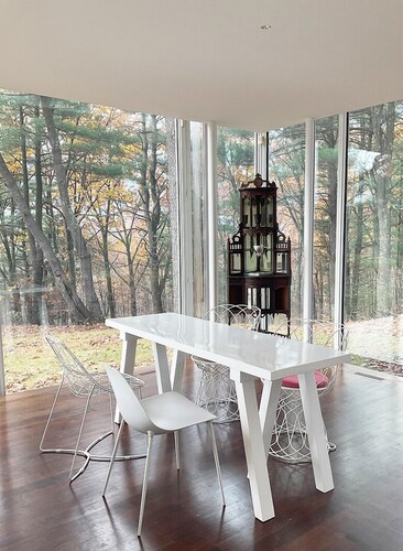 Modern Glass House designed by renowned architect Thomas Phifer