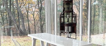 Modern Glass House designed by renowned architect Thomas Phifer