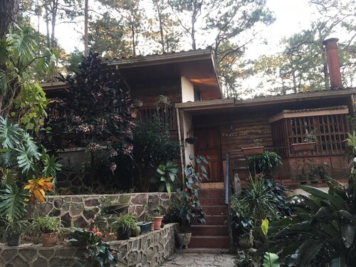 Beautiful house and a nice terrace in a forest