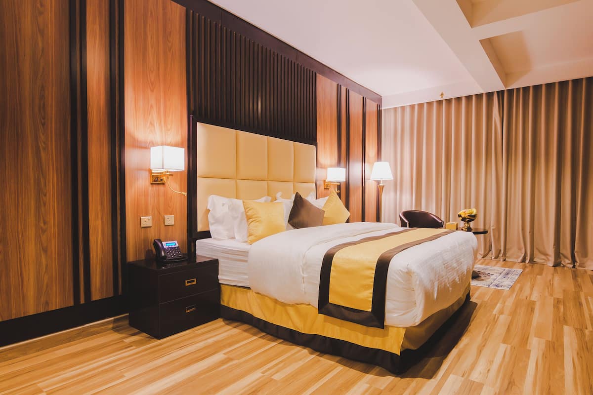 2 bedrooms, in-room safe, blackout curtains, iron/ironing board