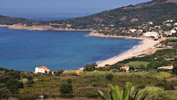 Playa en los alrededores y camastros