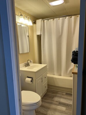 Combined shower/tub