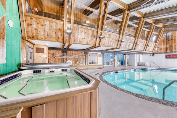 Indoor pool, a heated pool