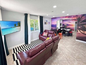 TV, video games, offices