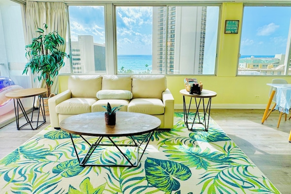 Direct ocean view from your living room