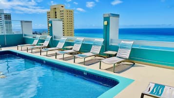 Piscine extérieure, piscine chauffée