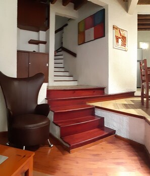 Comfort Villa | Living area | 40-inch Smart TV with digital channels, TV - VILLAS CASA DIVINA AT SAN FELIPE AREA (Oaxaca)