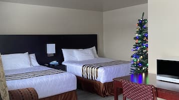 Comfort Room, 2 Queen Beds, Non Smoking, Lake View | Iron/ironing board, free WiFi, bed sheets