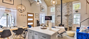 1 Mi to St Mary’s Glacier Trail: Modern Mtn Cabin!