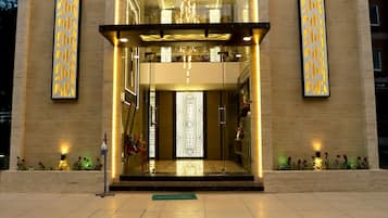 Majoituspaikan julkisivu