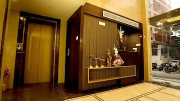 Majoituspaikan sisäänkäynti